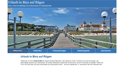 Desktop Screenshot of ostseeurlaub-in-binz.de