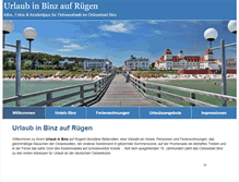 Tablet Screenshot of ostseeurlaub-in-binz.de